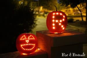 Quick and Easy Pumpkin Carving Using a Power Drill Hello Hayley Blog