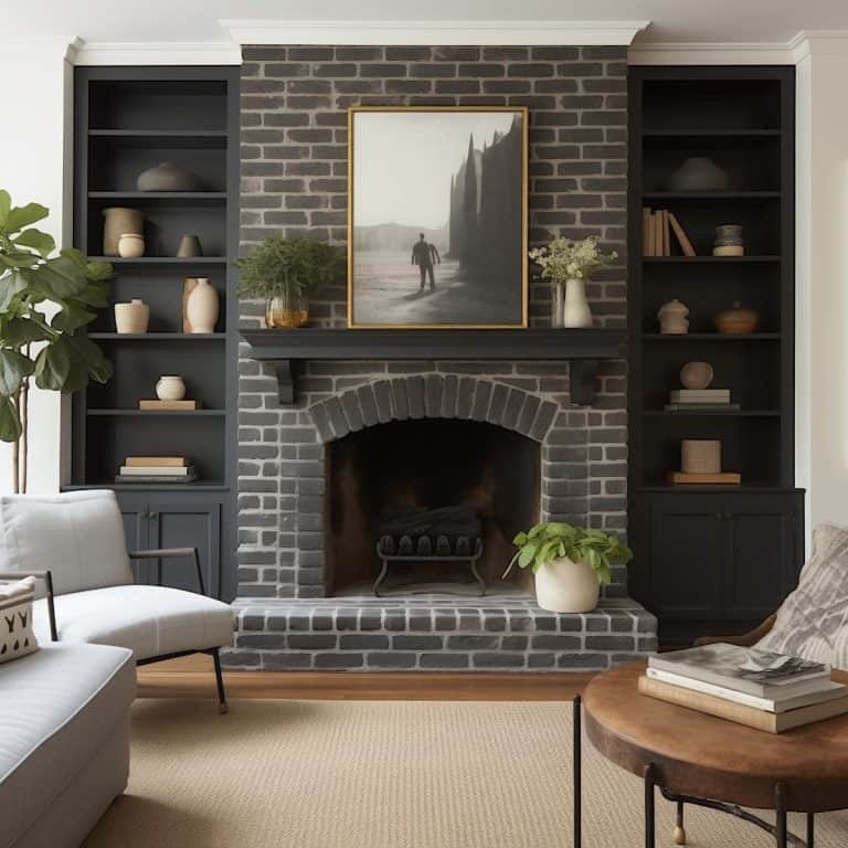 20 Black Brick Fireplace Designs: Striking Ideas To Inspire You