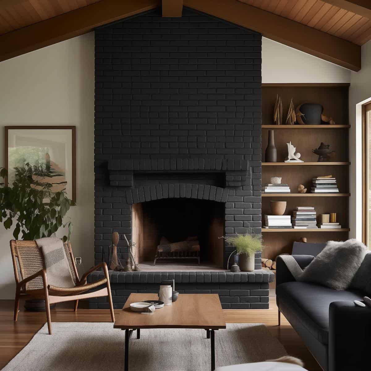 20 Black Brick Fireplace Designs: Striking Ideas To Inspire You