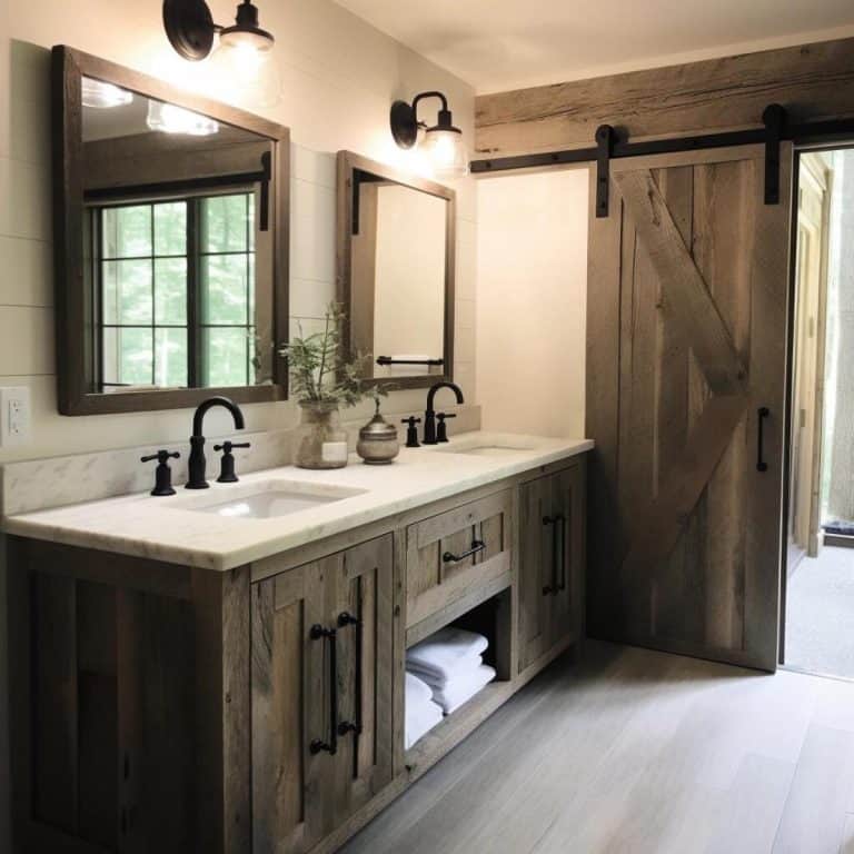 53 Farmhouse Bathroom Ideas for a Chic Upgrade in Your Home