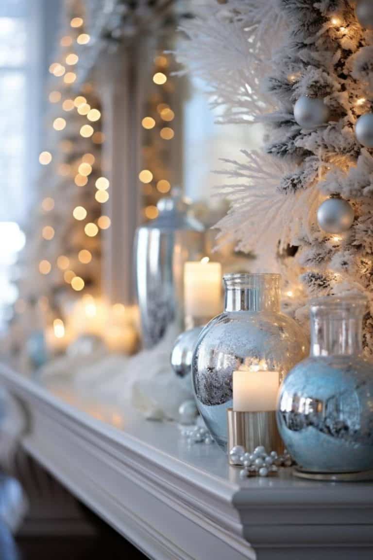 40+ Farmhouse Christmas Mantel Decor Ideas for a Merry Home