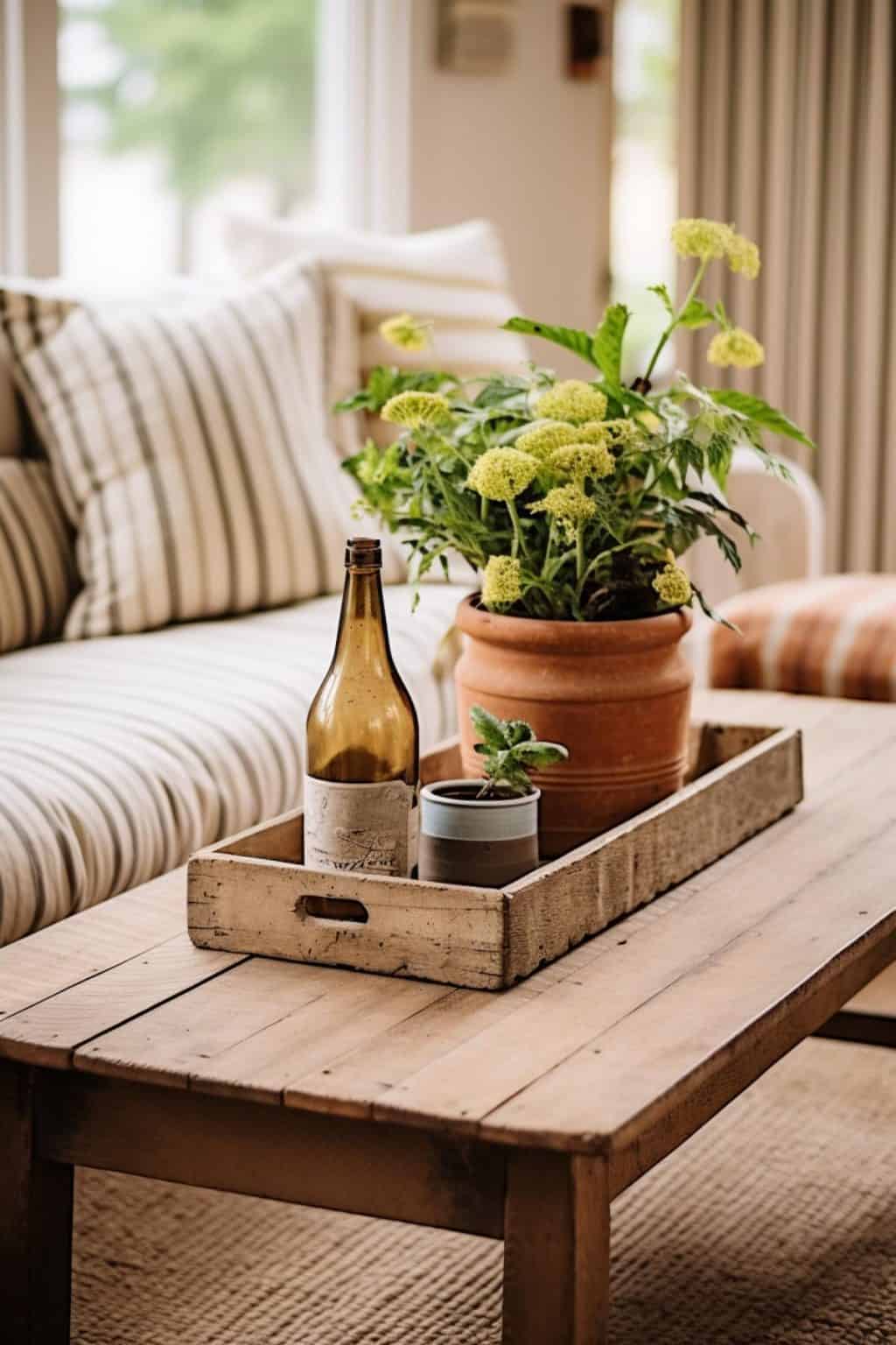 Picture of 40 Rustic Farmhouse Coffee Table Decor Ideas