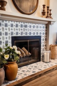 40 Charming Farmhouse Fireplace Tile Ideas You’ll Love