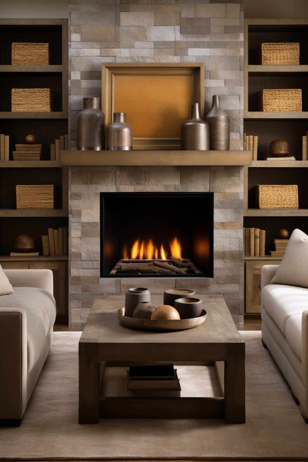 30 Ways To Decorate Your Fireplace With Built-Ins on Each Side