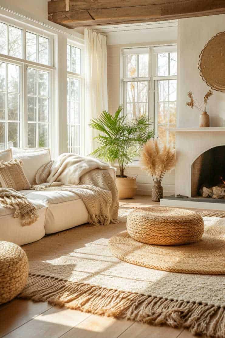 boho - more ideas @ https: boho-living-room-design ... 40+ Boho Living Room Ideas To Create a Dreamy Oasis