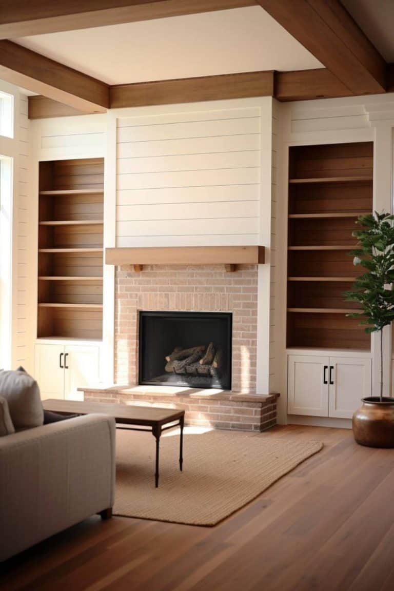 40+ Shiplap Fireplace Ideas for Your Home