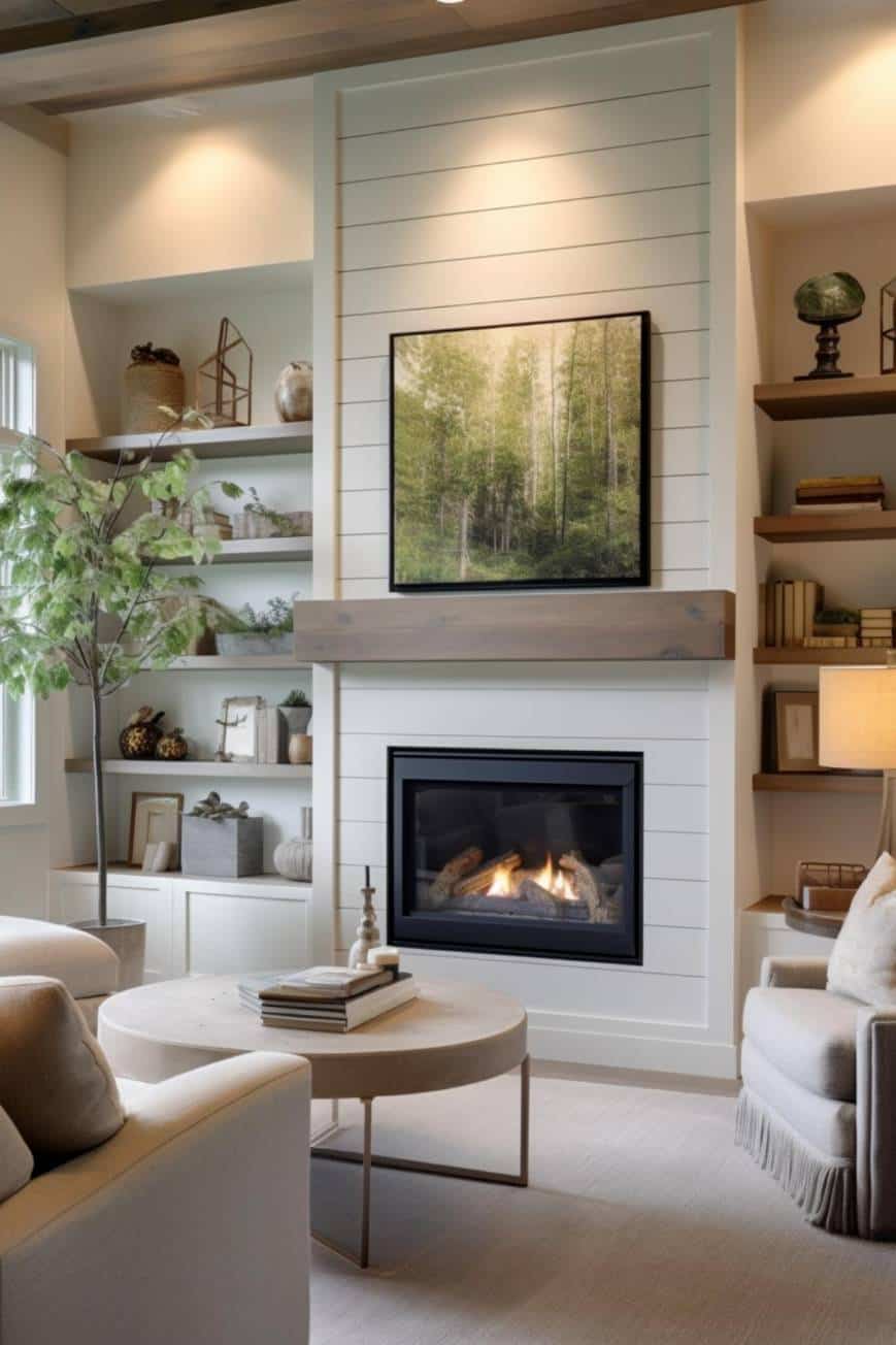 40+ Shiplap Fireplace Ideas for Your Home