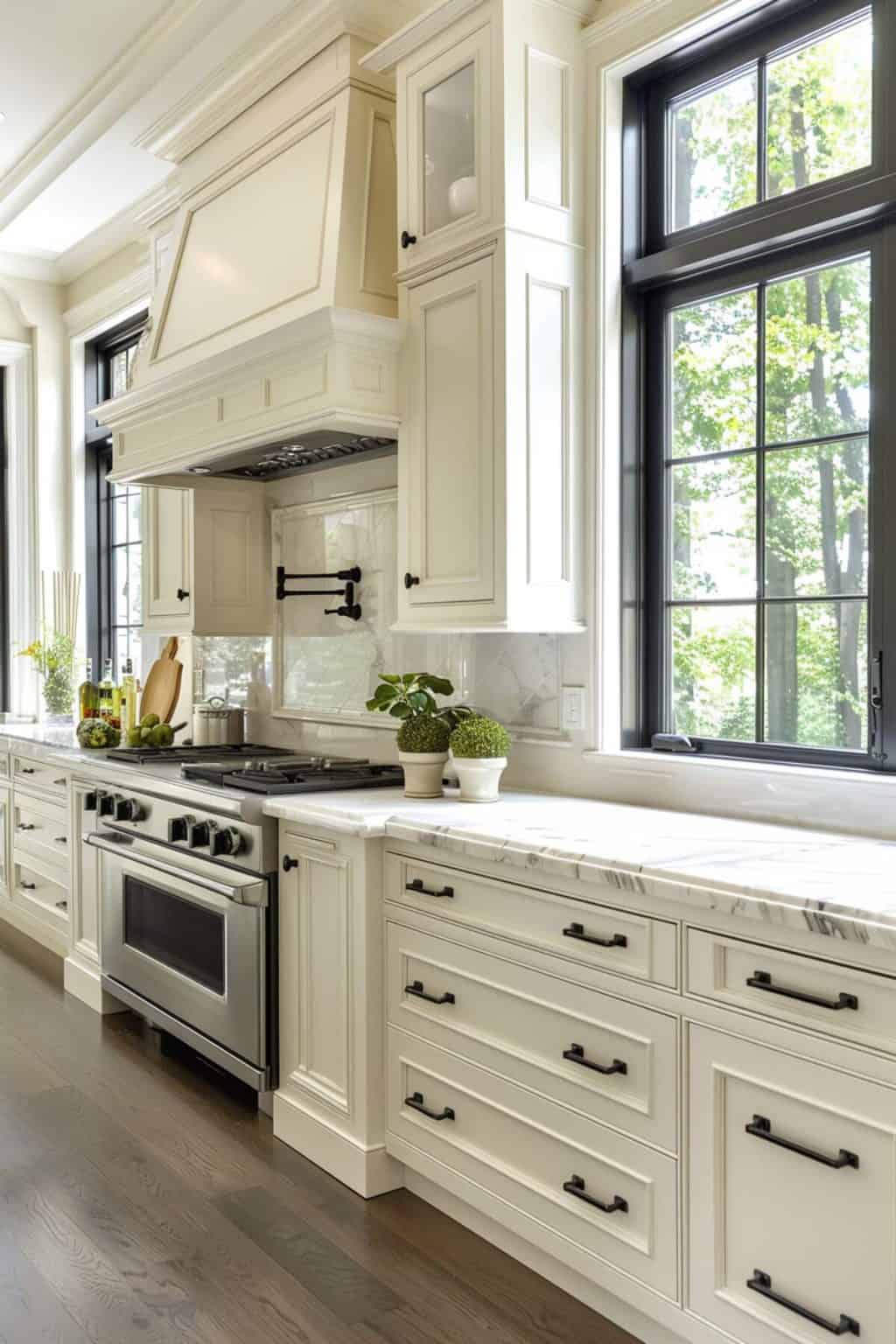 30+ Stunning White Cabinets With Black Hardware Ideas