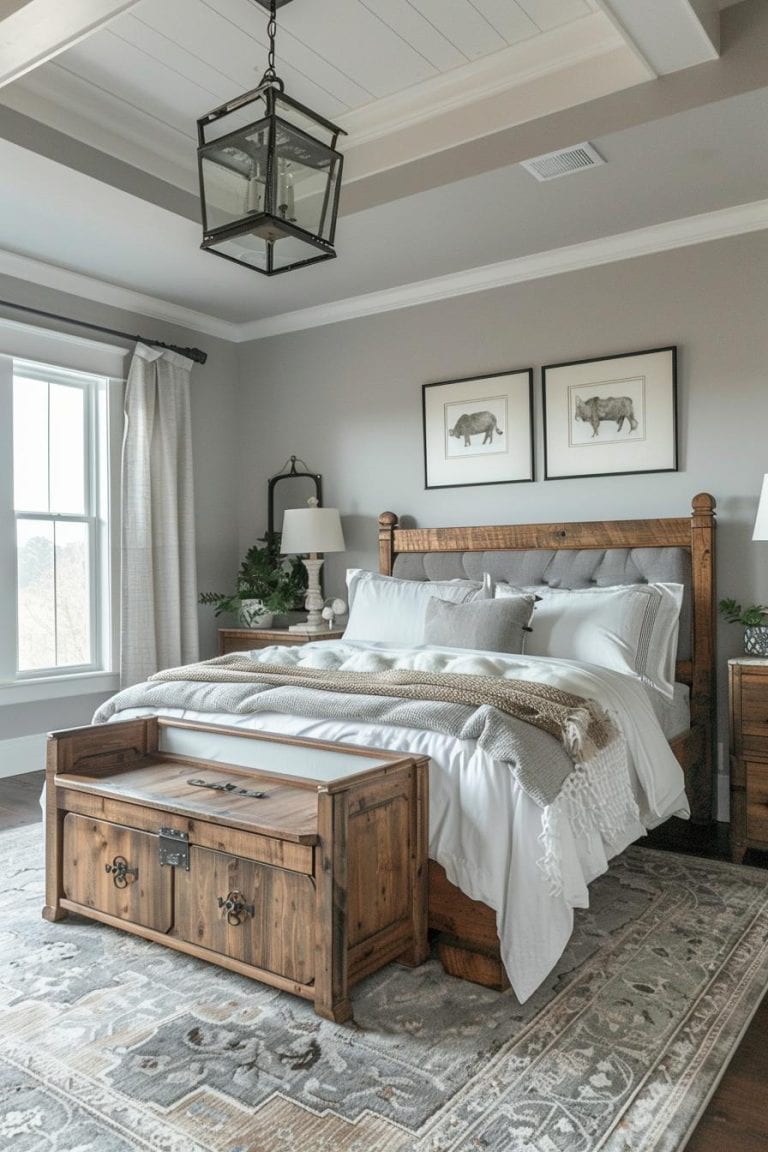 35 Gray Farmhouse Bedroom Ideas for Your Cozy Retreat
