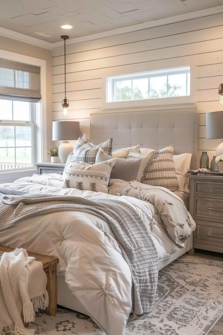 35 Gray Farmhouse Bedroom Ideas for Your Cozy Retreat