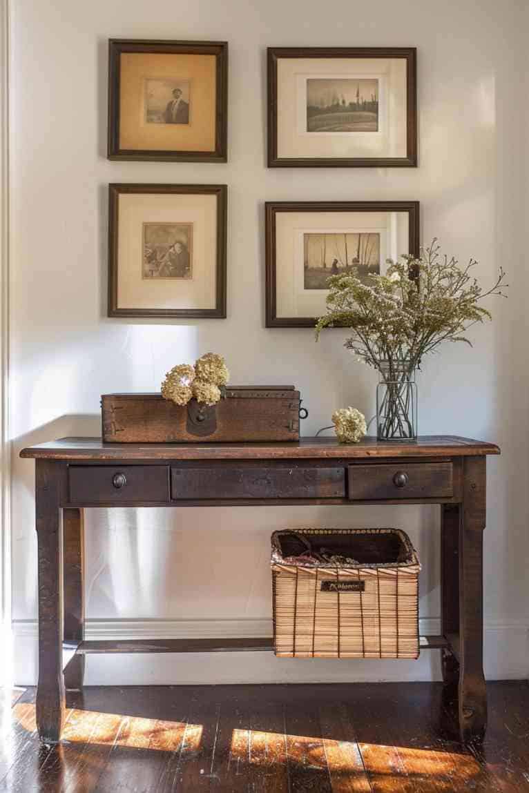 40 Farmhouse Entry Table Decor Ideas for a Warm Welcome