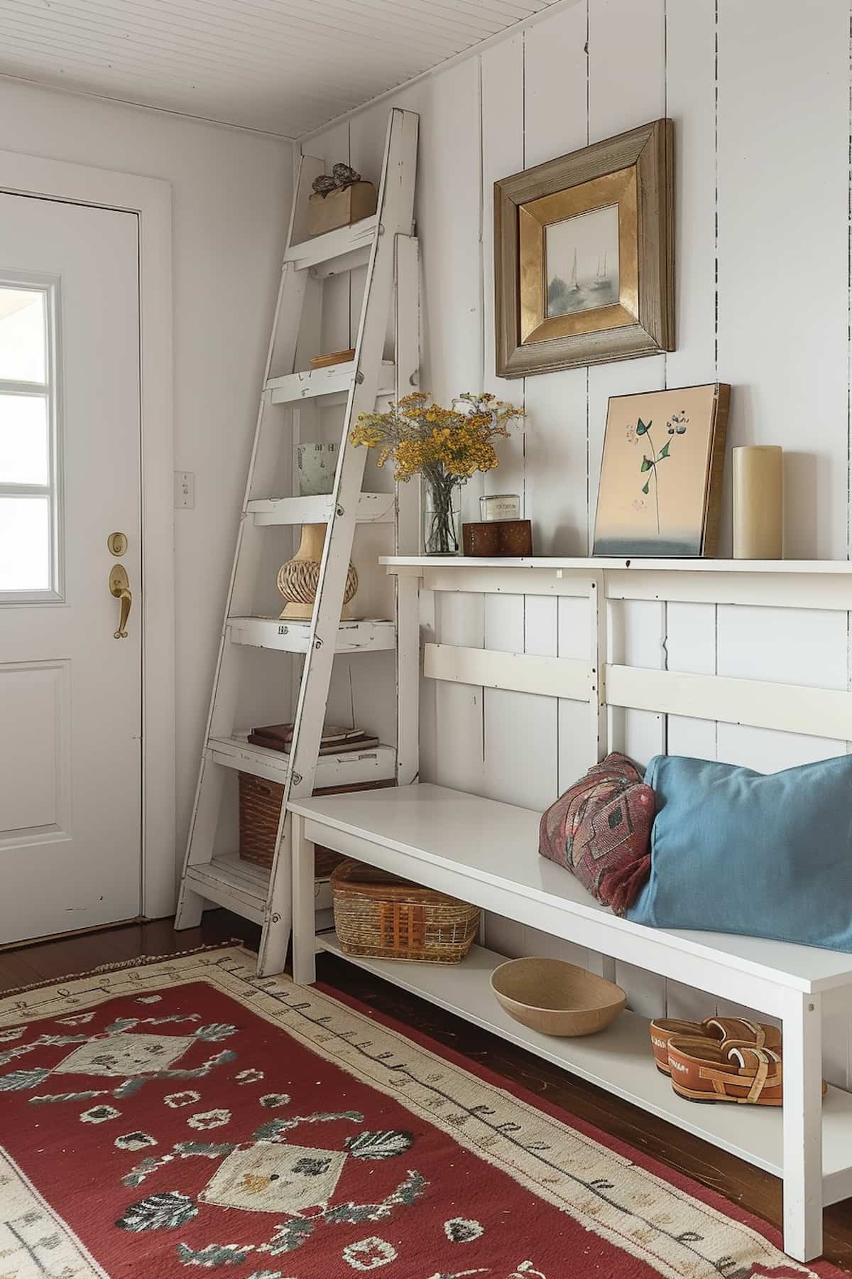40 Farmhouse Ladder Decor Ideas To Spruce Up Your Space