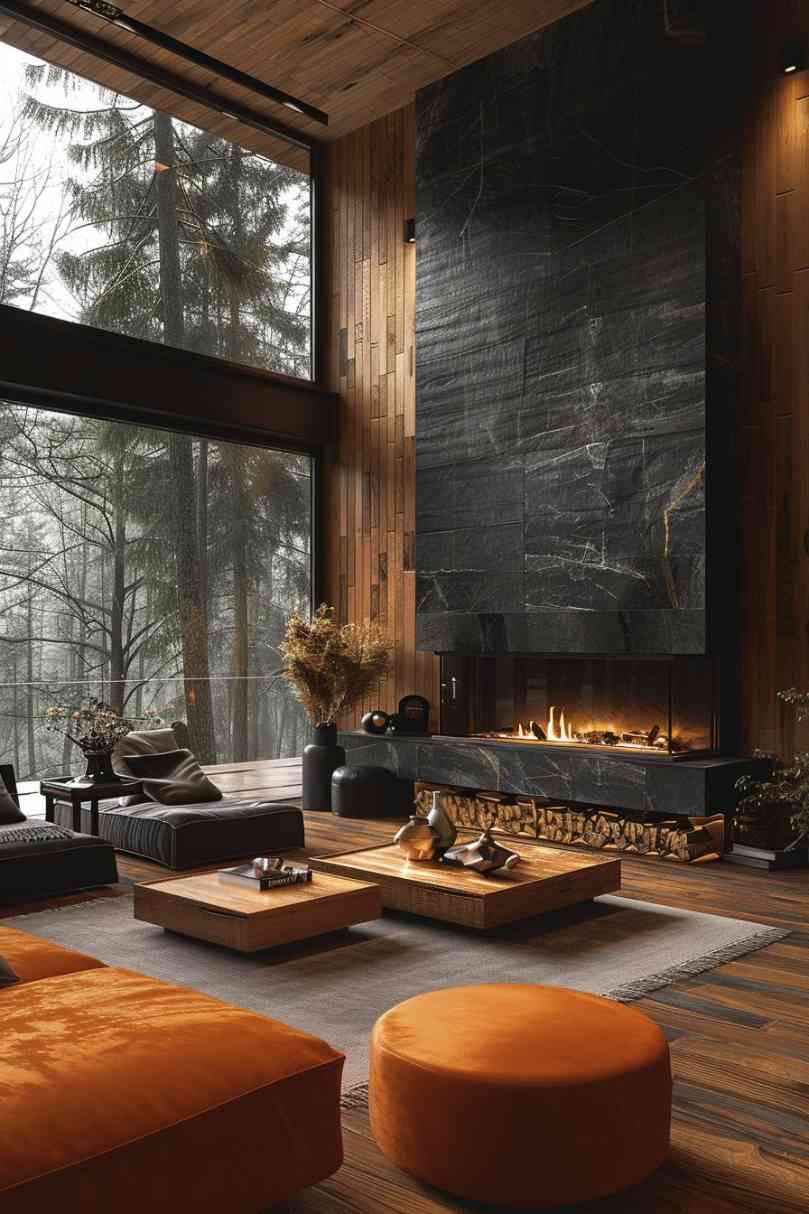 Image showcasing 35 Fireplace Accent Wall Ideas for a Cozy Home Touch
