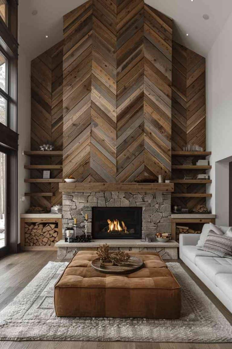 35 Fireplace Accent Wall Ideas for a Cozy Home Touch