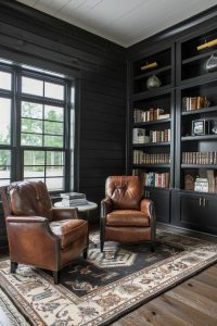 40 Dark Shiplap Walls To Elevate Your Home Interiors