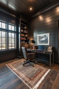 40 Dark Shiplap Walls To Elevate Your Home Interiors