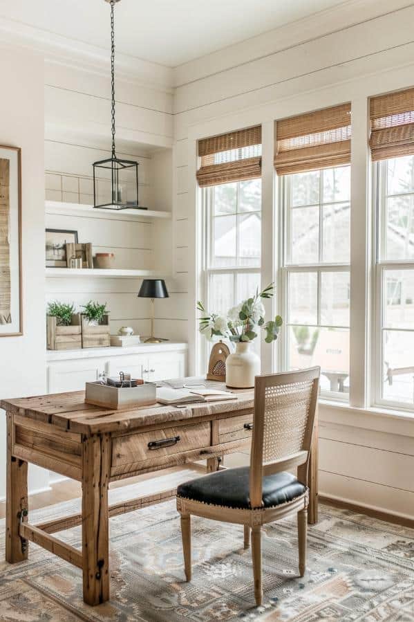 45 Farmhouse Office Ideas To Create A Cozy Workspace 45 Farmhouse Office Ideas To Create A Cozy Workspace