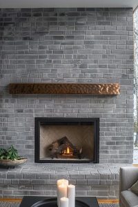 40 Chic Gray Brick Fireplace Ideas For A Cozy Home Gray Brick Fireplace Ideas 2 200x300