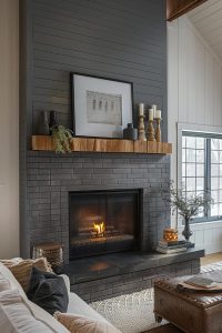 40 Chic Gray Brick Fireplace Ideas For A Cozy Home Gray Brick Fireplace Ideas 38 1 200x300
