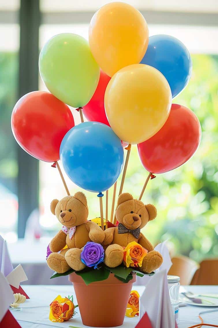 30 Teddy Bear Baby Shower Centerpieces For Your Celebration Teddy Bear Baby Shower Centerpieces 2