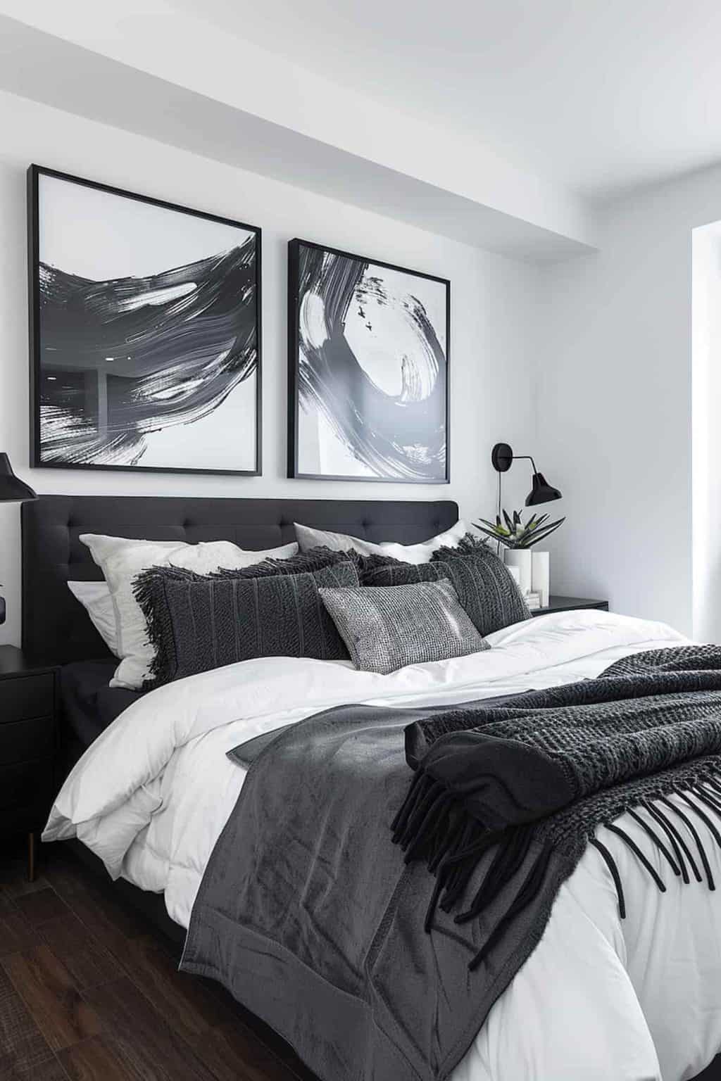 40 Black and White Bedroom Ideas for Monochromatic Inspiration