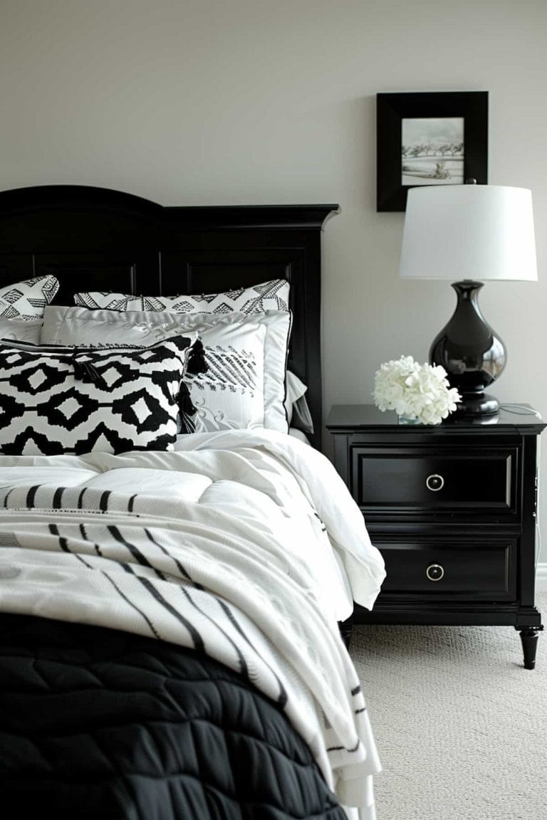 40 Black and White Bedroom Ideas for Monochromatic Inspiration