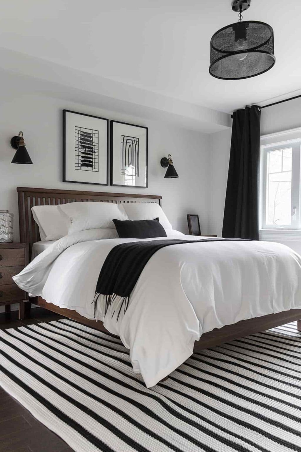 40 Black and White Bedroom Ideas for Monochromatic Inspiration