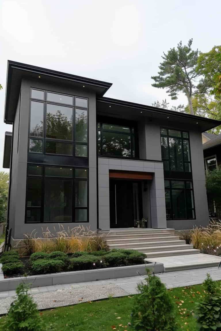 39 Gray Houses With Black Trim