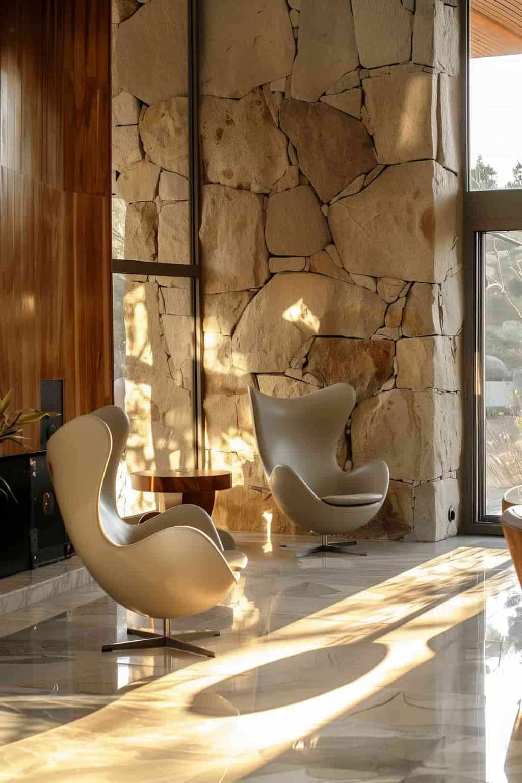 Modern Organic Living Room Curtains