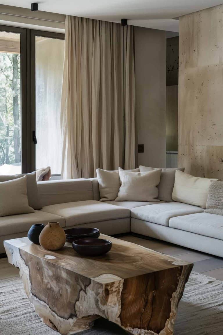 18 Modern Organic Living Rooms: Bring the Outdoors In