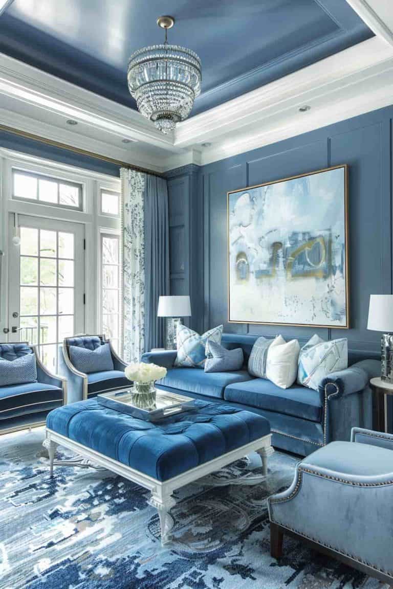 40 Blue Living Room Ideas: Transform Your Space with Calming Hues