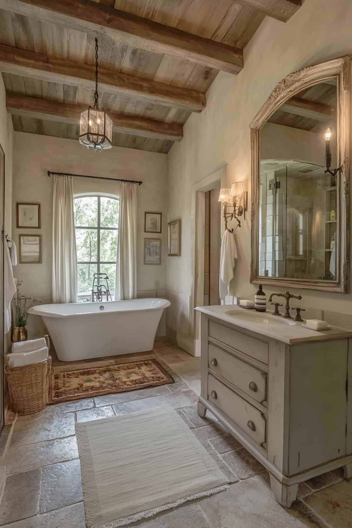40 French Country Bathroom Ideas To Transform Your Space With Charm