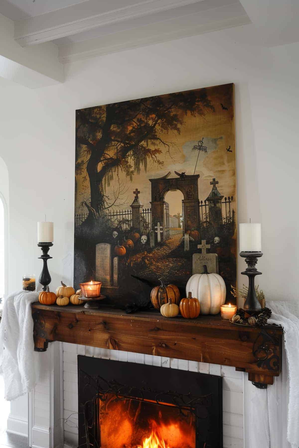 39 Halloween Mantel Decor Ideas To Spookify Your Space