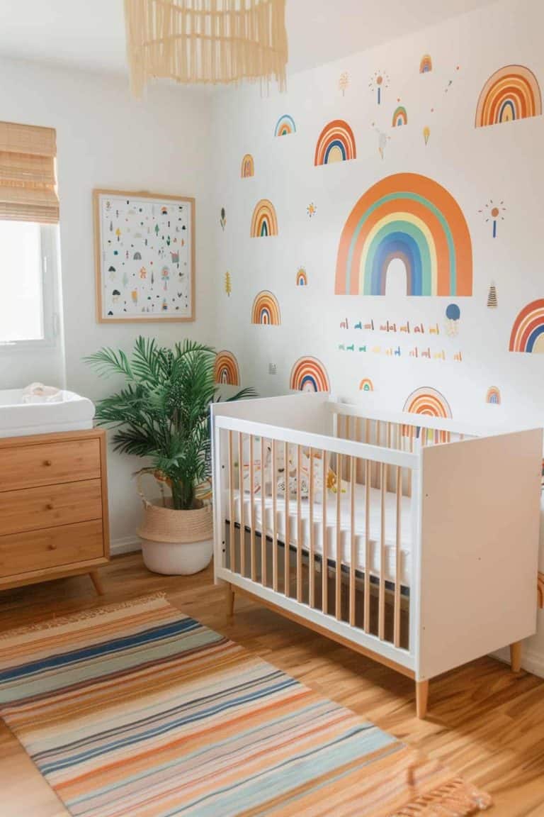 32 Vibrant Rainbow Nursery Ideas To Transform Your Baby's Room