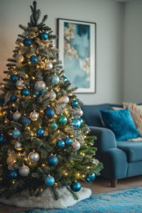 28 Blue Christmas Tree Decorations for a Unique, Magical Holiday