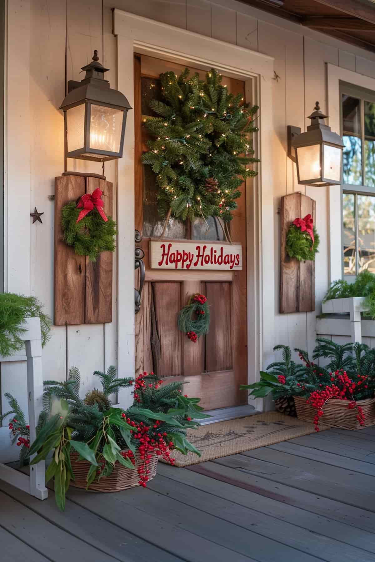 40 Christmas Front Porch Decor Ideas for a Festive Welcome