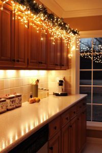 29 Ways To Decorate Kitchen Cabinets for a Festive Christmas