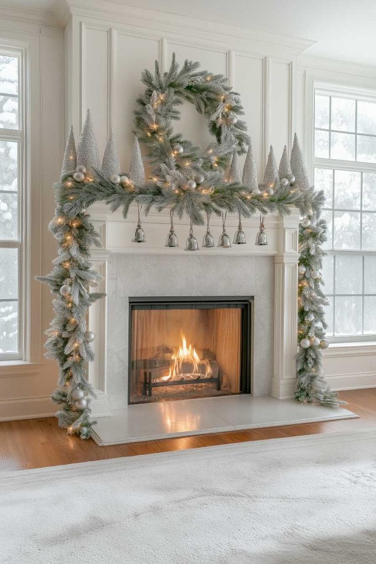 40 Fireplace Christmas Garland Ideas To Deck Your Mantel