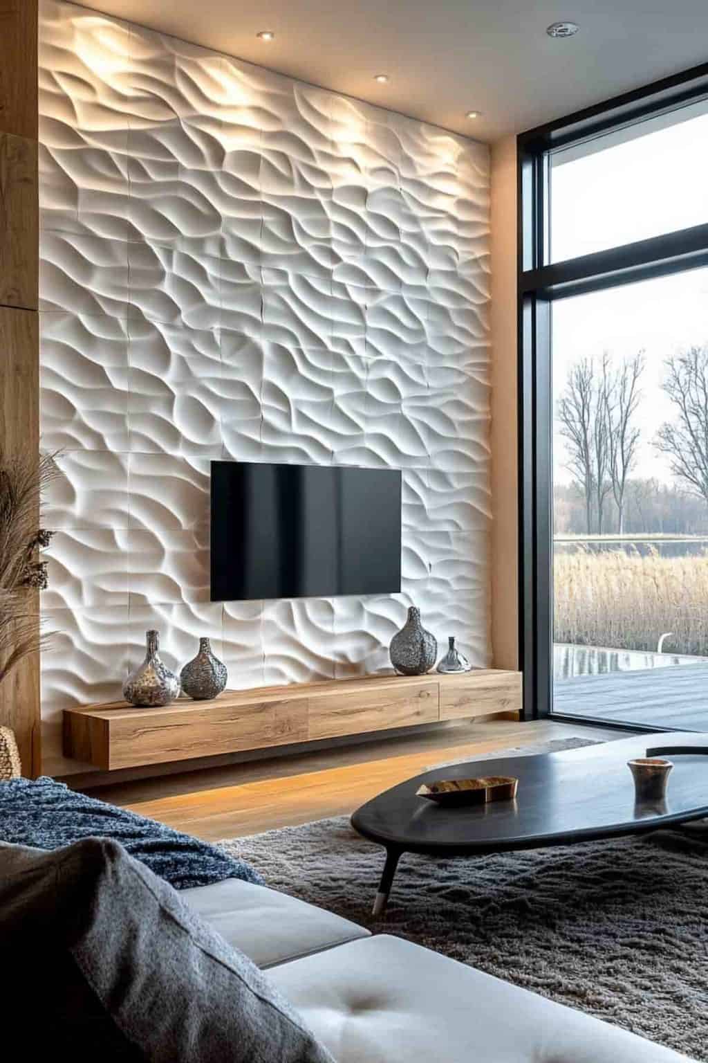 40 Living Room Accent Wall Ideas To Give Your Room Style