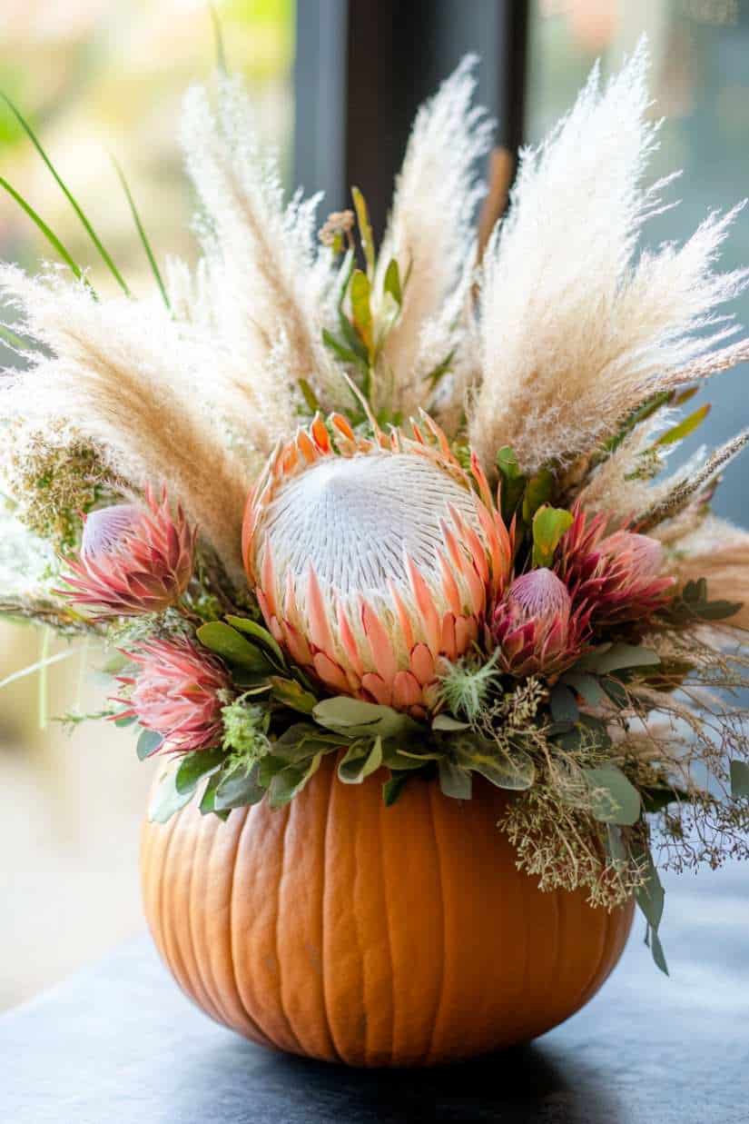 31 Gorgeous Pumpkin Flower Arrangements to Try This Fall