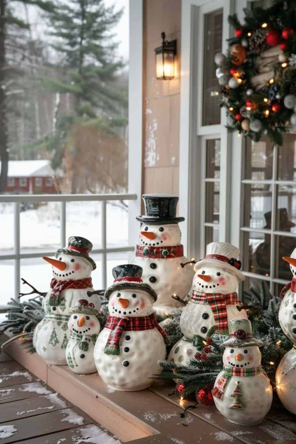 39 Winter Front Porch Decor Ideas: Inviting, Pretty Entrances