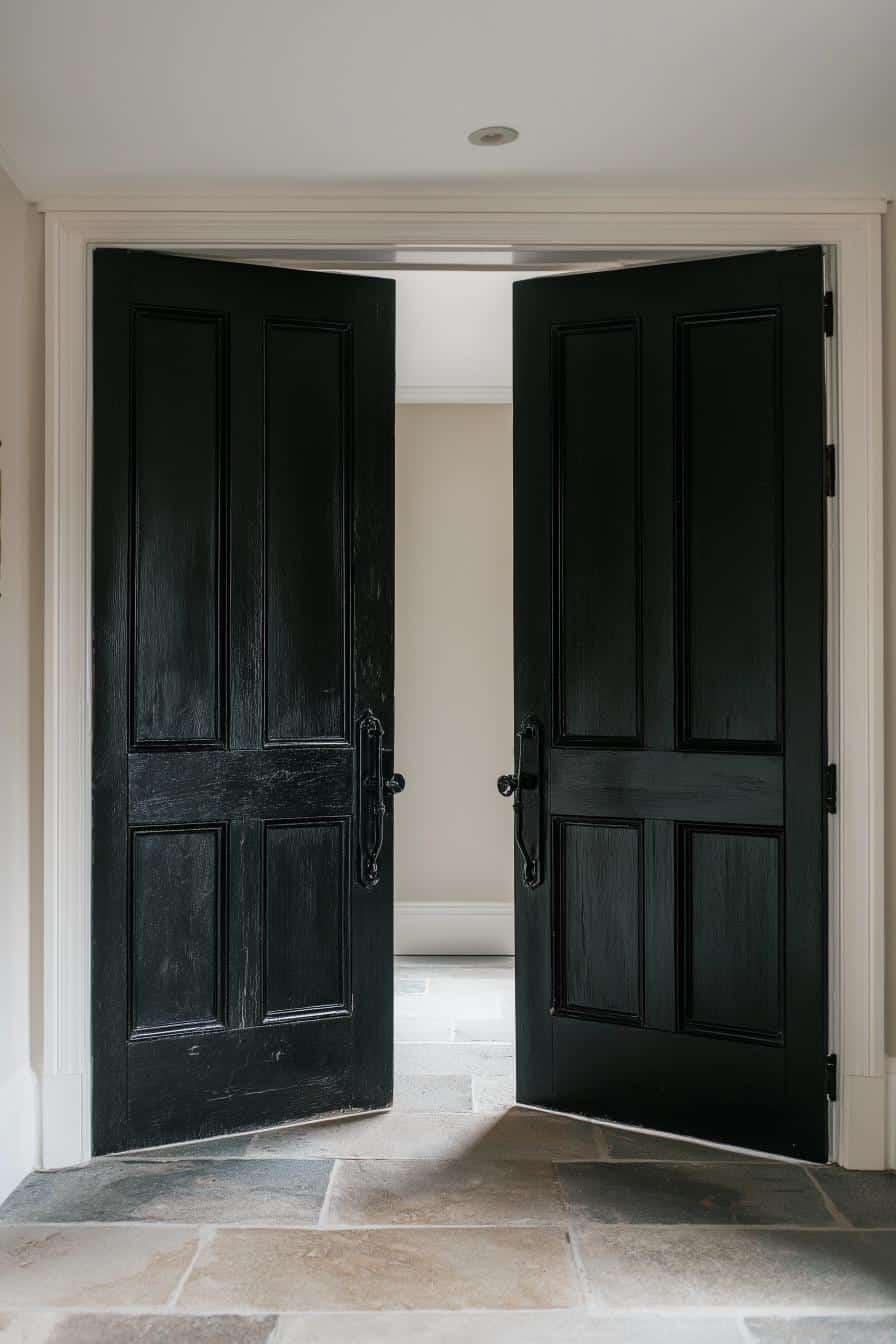 30 Farmhouse Black Interior Doors To Elevate Your Home With Elegance