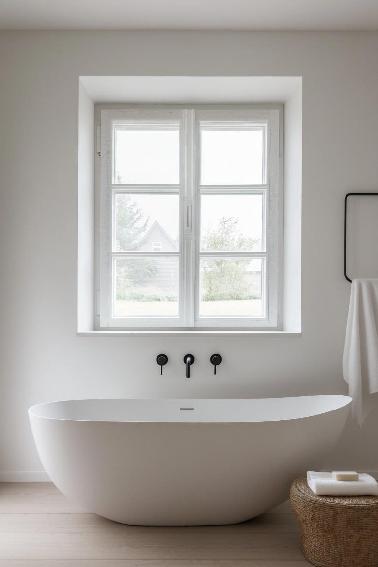 Image showcasing 40 Scandinavian Bathroom Ideas: Embrace Minimalist Elegance