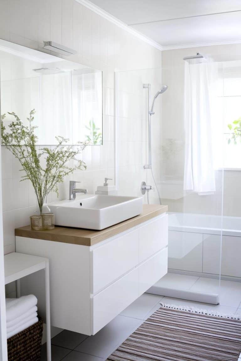 Image showcasing 40 Scandinavian Bathroom Ideas: Embrace Minimalist Elegance