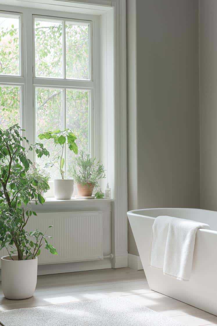 40 Scandinavian Bathroom Ideas: Embrace Minimalist Elegance - Calming Scandinavian Bathroom Decor With Natural Elements