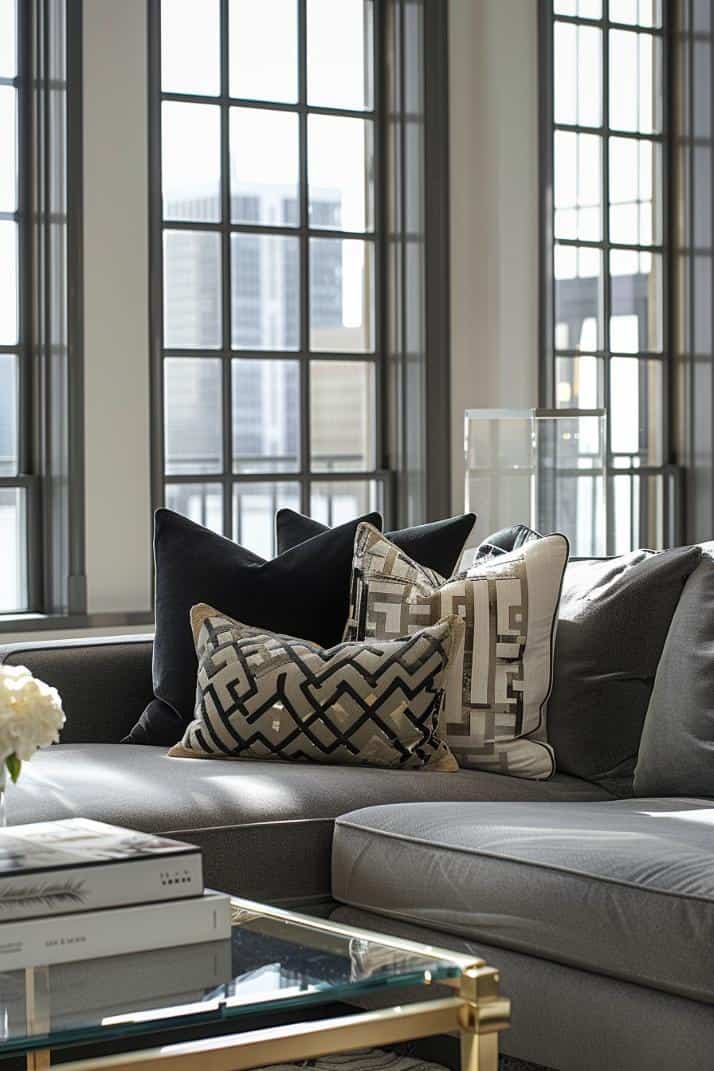 30 Throw Pillows for a Gray Couch To Enhance Style and Comfort