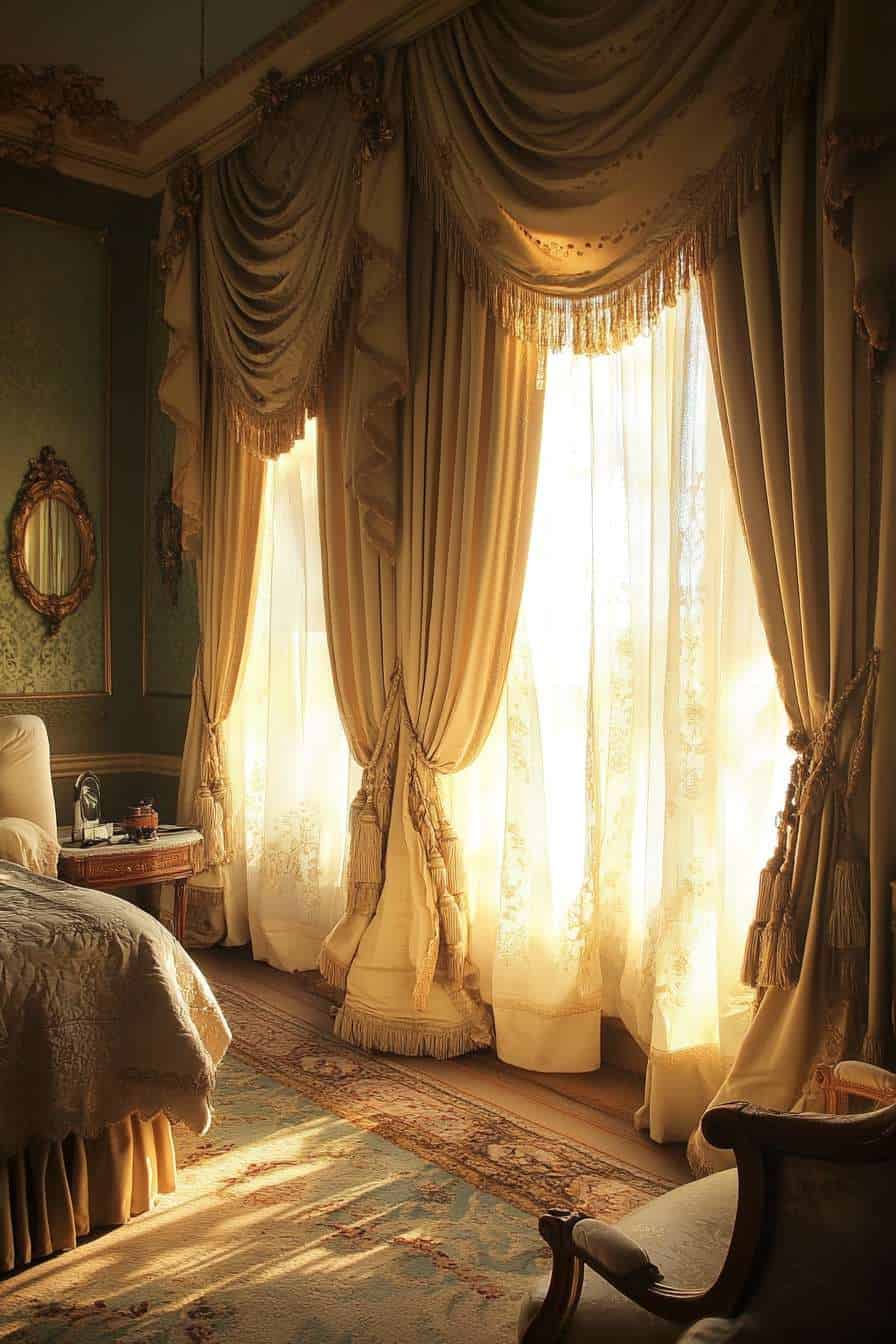 Elegant Victorian Drapes for Bedroom: Timeless Charm & Privacy