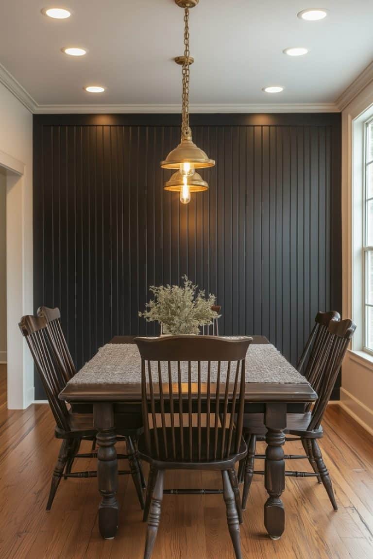 39 Black Accent Wall Designs for a Bold Home Makeover