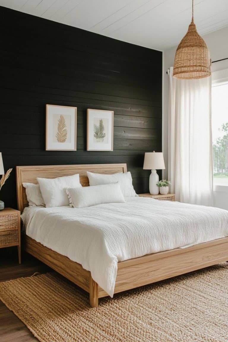 39 Black Accent Wall Designs for a Bold Home Makeover