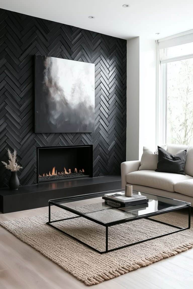 39 Black Accent Wall Designs for a Bold Home Makeover